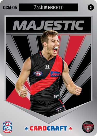 Zach Merrett, CCM-05-2, Majestic Card Craft, 2024 Teamcoach AFL