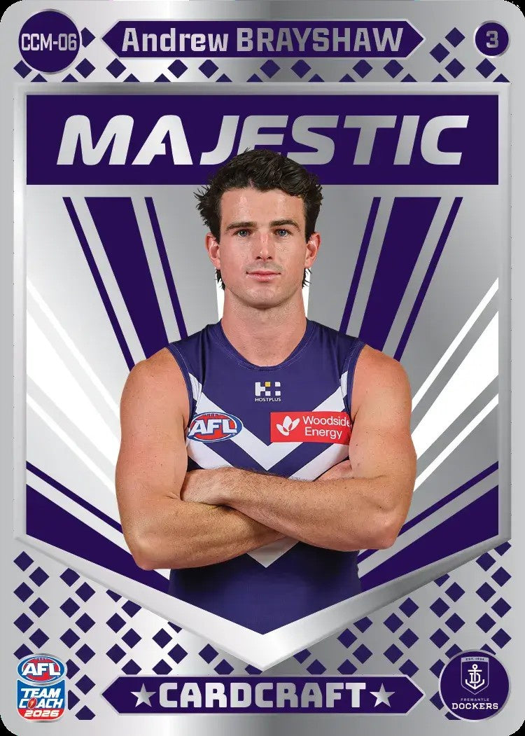 Andrew Brayshaw, CCM-06-3, Majestic Card Craft, 2026 Teamcoach AFL