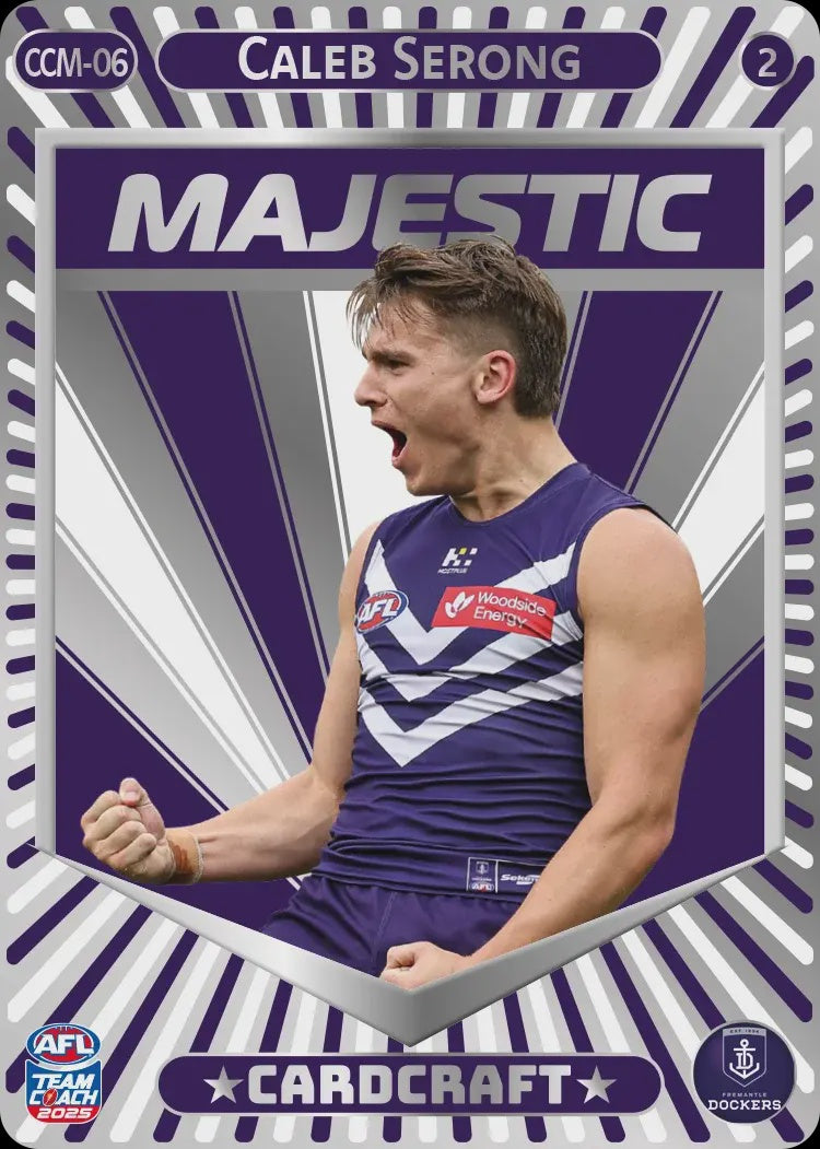 Caleb Serong, CCM-06-2, Majestic Card Craft, 2025 Teamcoach AFL