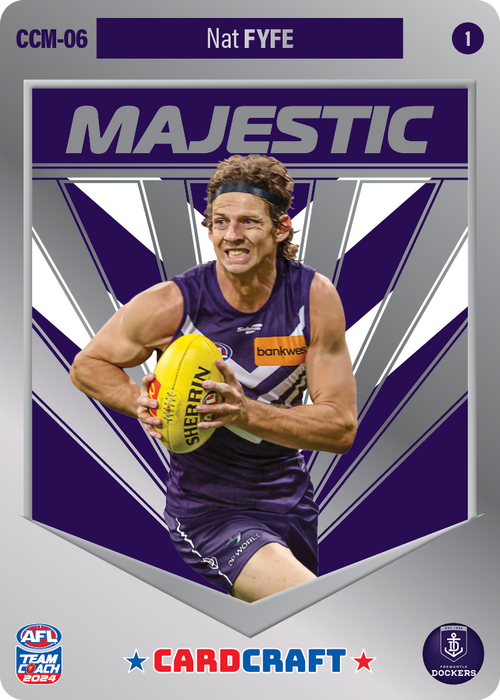 Nat Fyfe, CCM-06-1, Majestic Card Craft, 2024 Teamcoach AFL