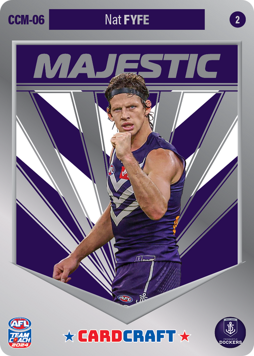 Nat Fyfe, CCM-06-2, Majestic Card Craft, 2024 Teamcoach AFL