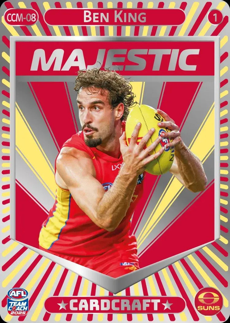 Ben King, CCM-08-1, Majestic Card Craft, 2025 Teamcoach AFL