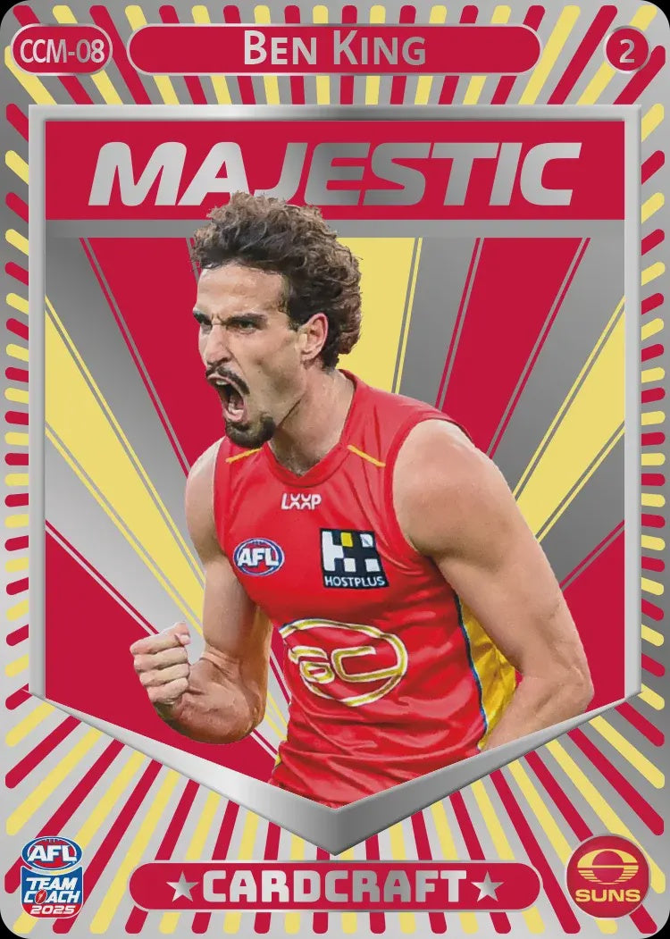 Ben King, CCM-08-2, Majestic Card Craft, 2025 Teamcoach AFL