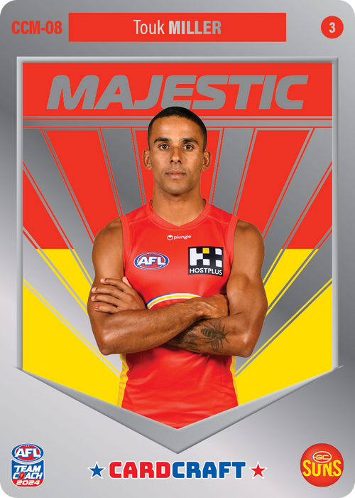 Touk Miller, CCM-08-3, Majestic Card Craft, 2024 Teamcoach AFL