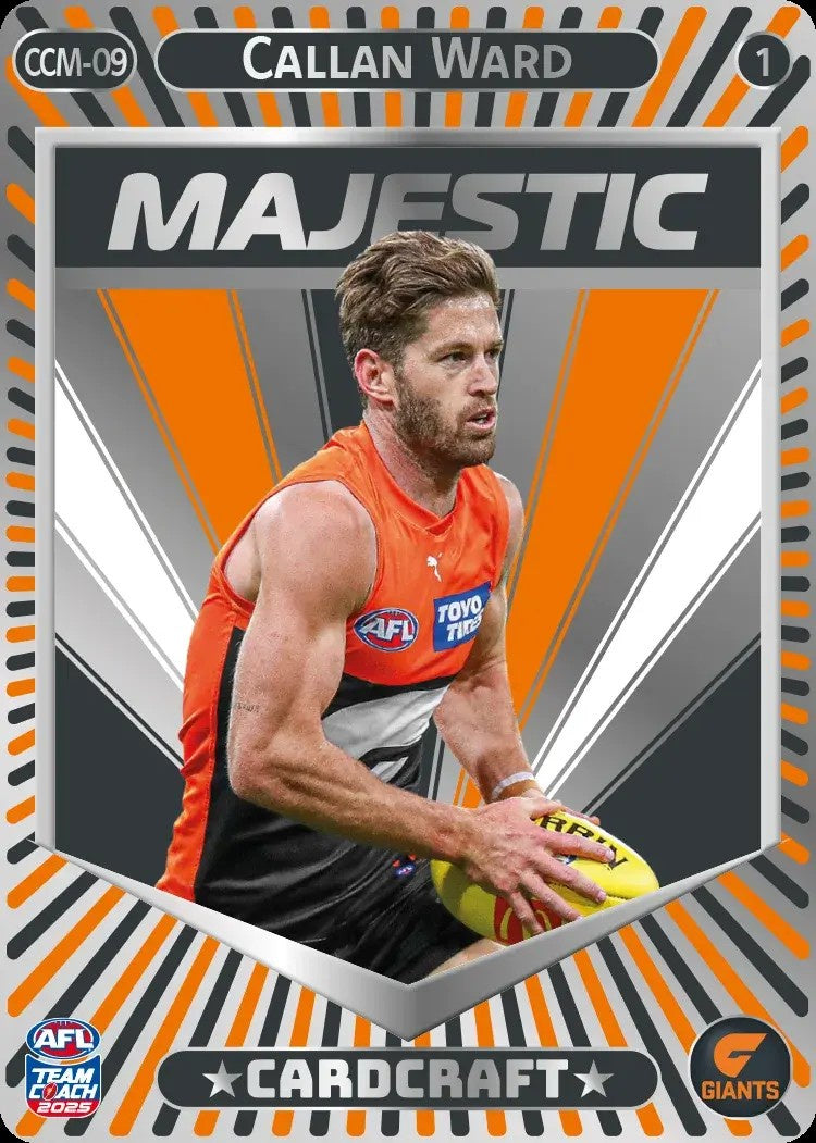 Callan Ward, CCM-09-1, Majestic Card Craft, 2025 Teamcoach AFL