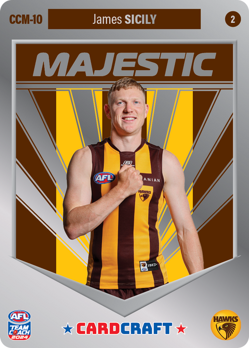 James Sicily, CCM-10-2, Majestic Card Craft, 2024 Teamcoach AFL
