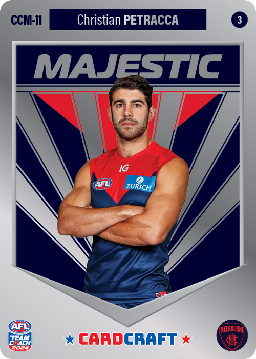 Christian Petracca, CCM-11-3, Majestic Card Craft, 2024 Teamcoach AFL