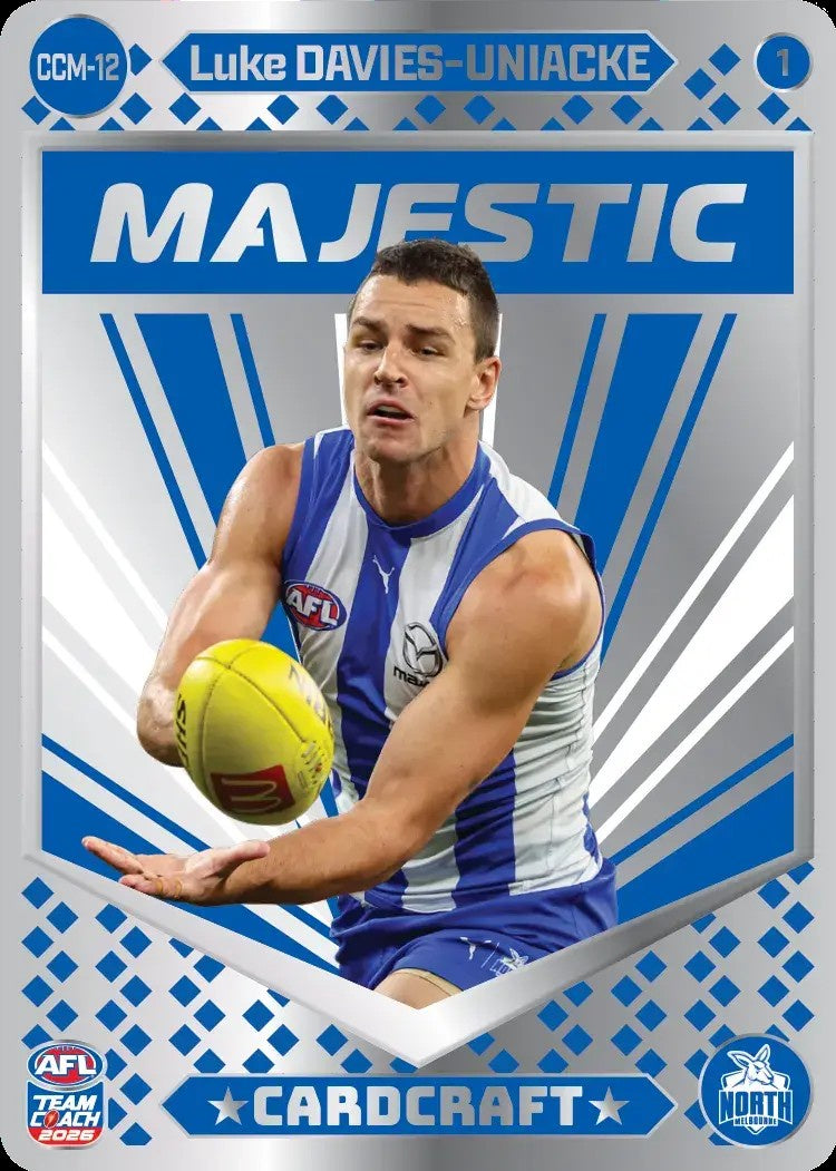 Luke Davies-Uniacke, CCM-12-1, Majestic Card Craft, 2026 Teamcoach AFL