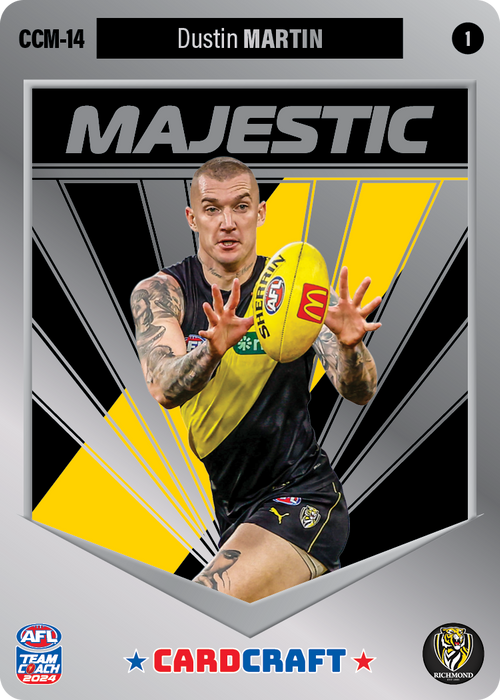 Dustin Martin, CCM-14-1, Majestic Card Craft, 2024 Teamcoach AFL