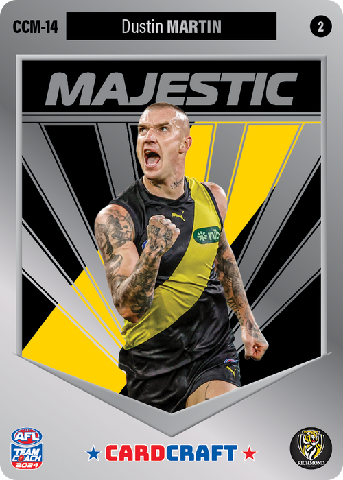 Dustin Martin, CCM-14-2, Majestic Card Craft, 2024 Teamcoach AFL