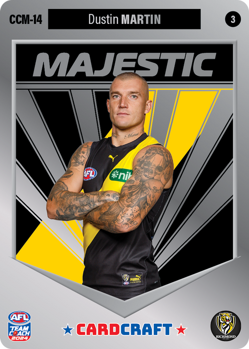 Dustin Martin, CCM-14-3, Majestic Card Craft, 2024 Teamcoach AFL