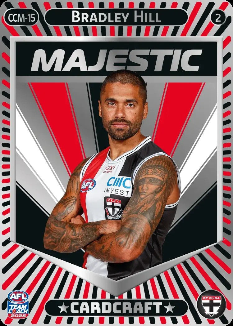 Bradley Hill, CCM-15-3, Majestic Card Craft, 2025 Teamcoach AFL