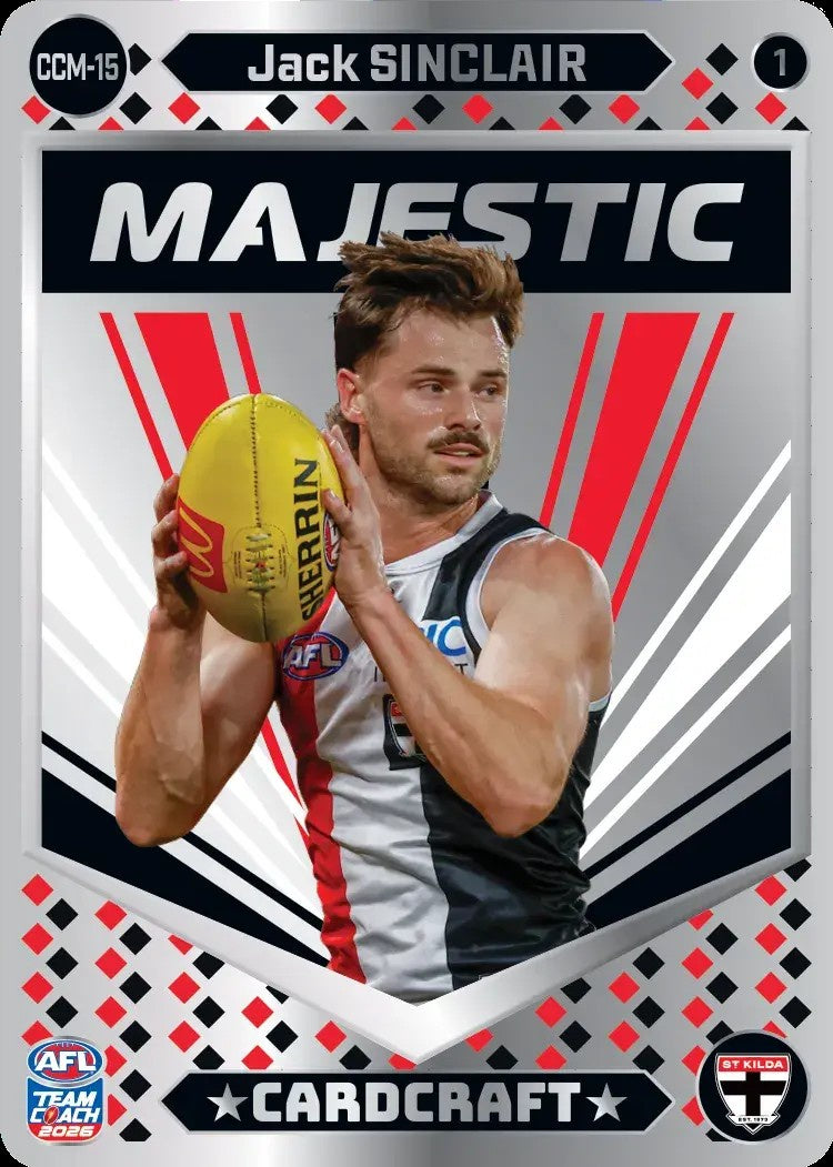 Jack Sinclair, CCM-15-1, Majestic Card Craft, 2026 Teamcoach AFL