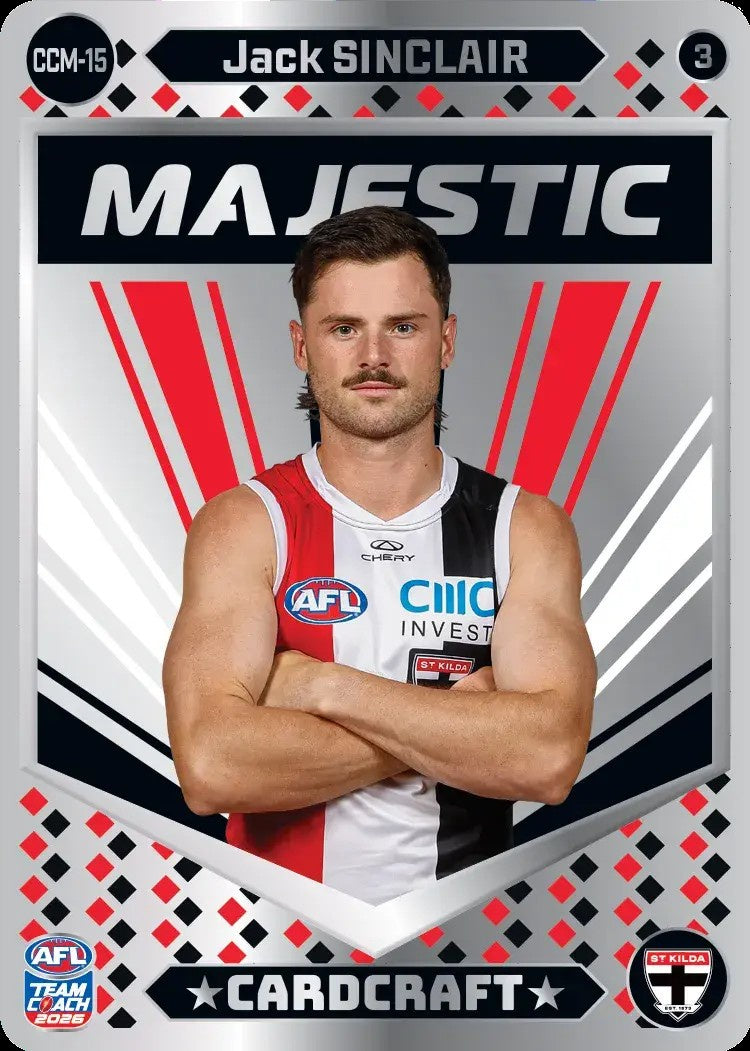 Jack Sinclair, CCM-15-3, Majestic Card Craft, 2026 Teamcoach AFL
