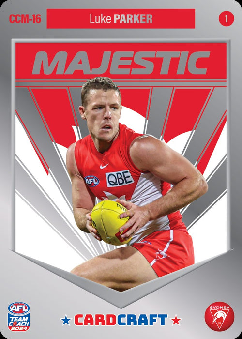 Luke Parker, CCM-16-1, Majestic Card Craft, 2024 Teamcoach AFL