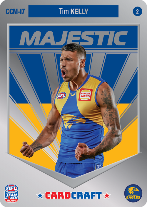 Tim Kelly, CCM-17-2, Majestic Card Craft, 2024 Teamcoach AFL