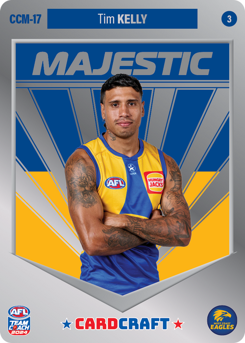 Tim Kelly, CCM-17-3, Majestic Card Craft, 2024 Teamcoach AFL
