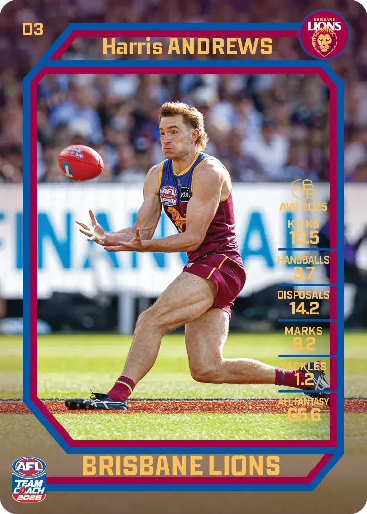 2026 Teamcoach AFL Common Cards - Cards 1 to 100 - Pick Your Card