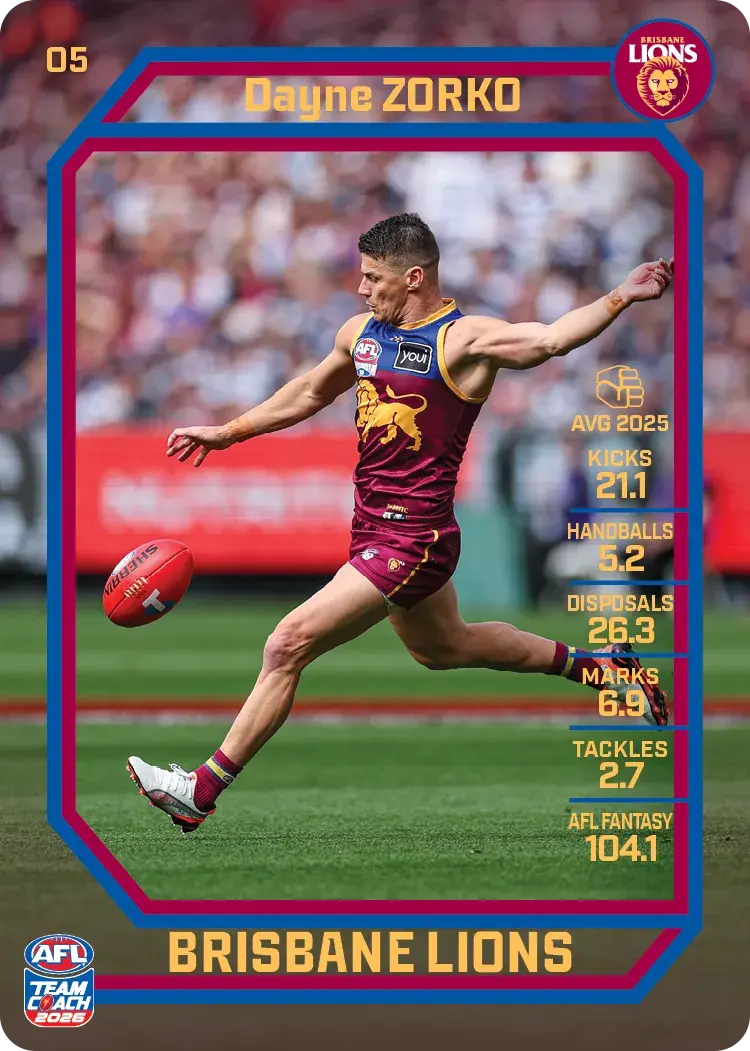 2026 Teamcoach AFL Common Cards - Cards 1 to 100 - Pick Your Card