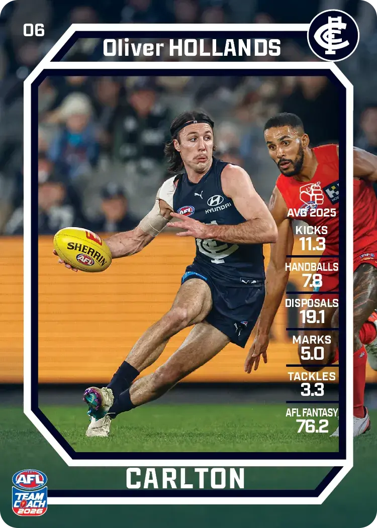 2026 Teamcoach AFL Common Cards - Cards 1 to 100 - Pick Your Card