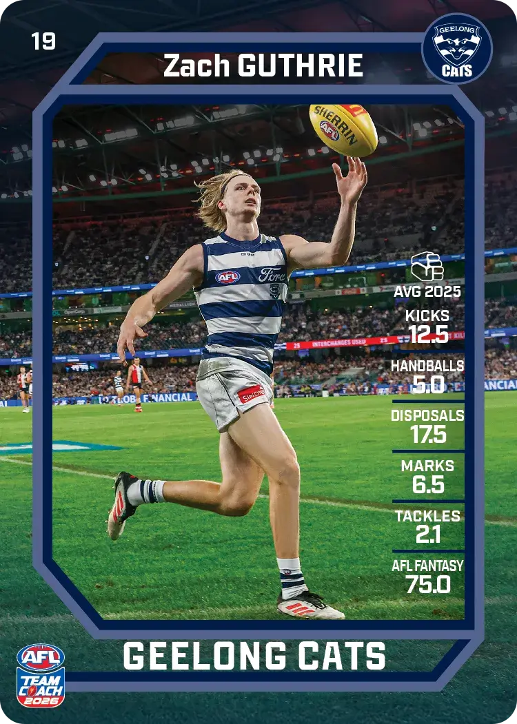 2026 Teamcoach AFL Common Cards - Cards 1 to 100 - Pick Your Card