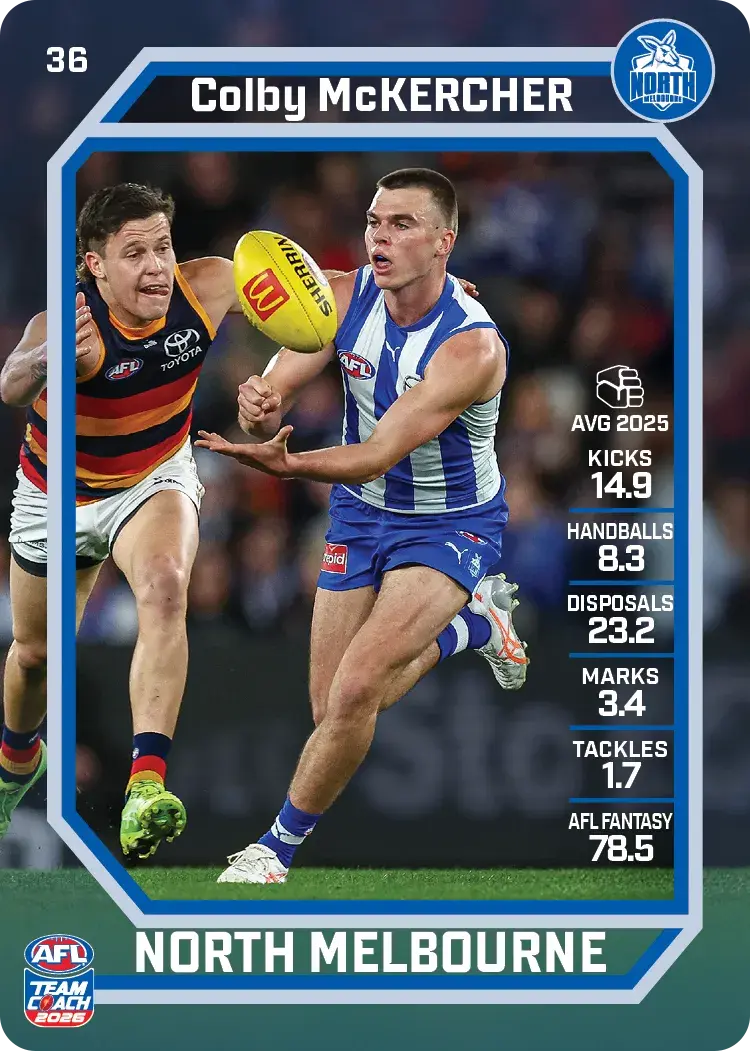 2026 Teamcoach AFL Common Cards - Cards 1 to 100 - Pick Your Card