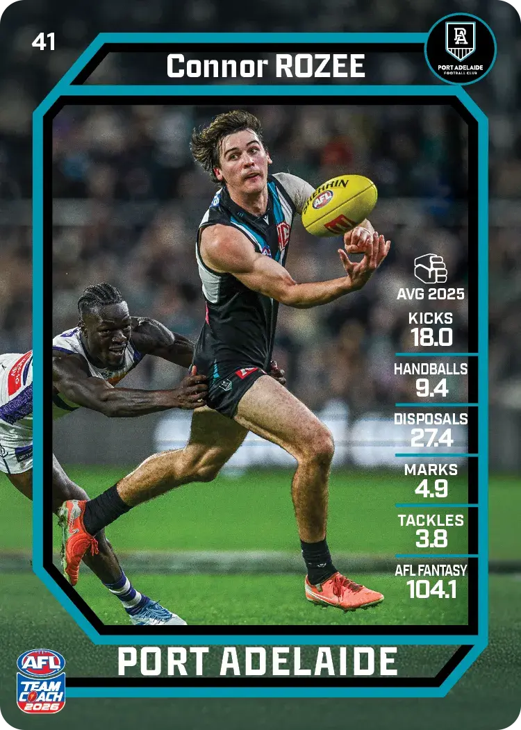 2026 Teamcoach AFL Common Cards - Cards 1 to 100 - Pick Your Card