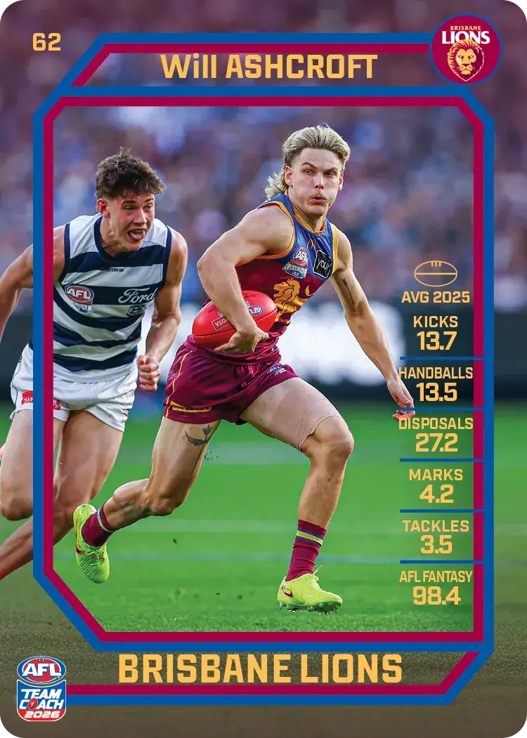 2026 Teamcoach AFL Common Cards - Cards 1 to 100 - Pick Your Card