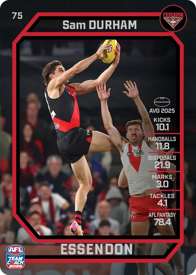 2026 Teamcoach AFL Common Cards - Cards 1 to 100 - Pick Your Card