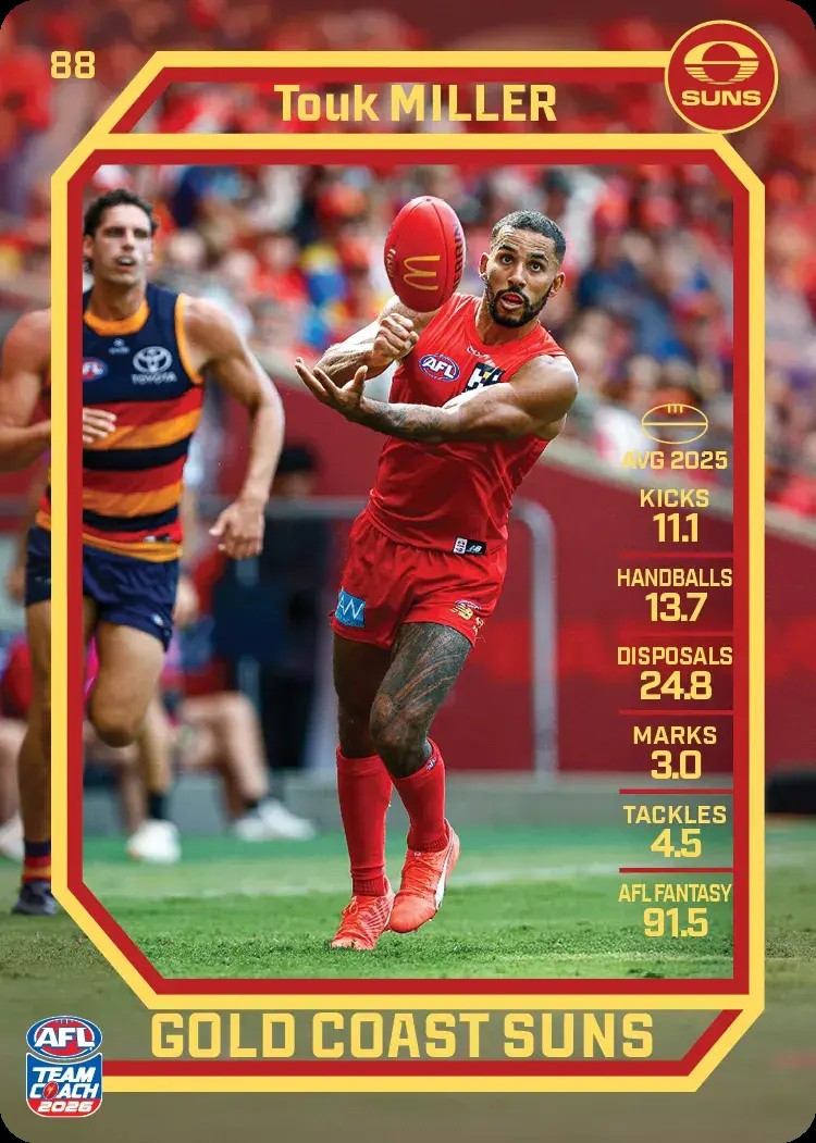 2026 Teamcoach AFL Common Cards - Cards 1 to 100 - Pick Your Card