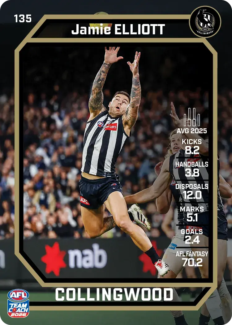 2026 Teamcoach AFL Common Cards - Cards 101 to 198 - Pick Your Card