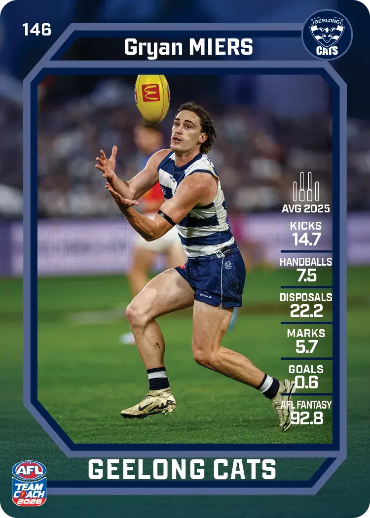 2026 Teamcoach AFL Common Cards - Cards 101 to 198 - Pick Your Card