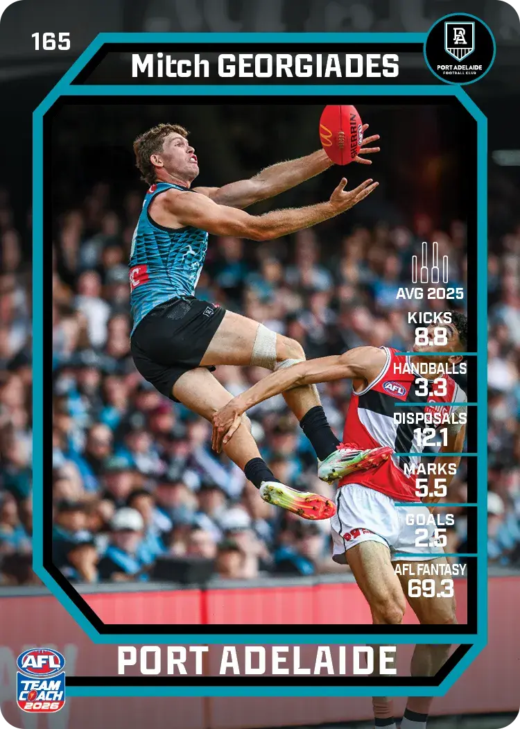 2026 Teamcoach AFL Common Cards - Cards 101 to 198 - Pick Your Card
