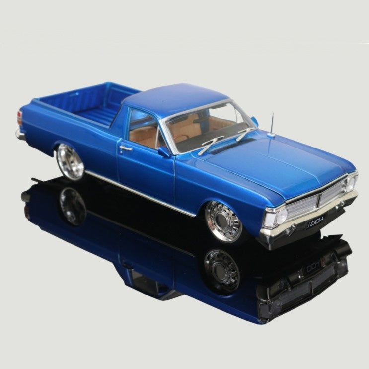 Blue  Ford XY Falcon Ute, Barra Engine, 1:24 Scale Diecast