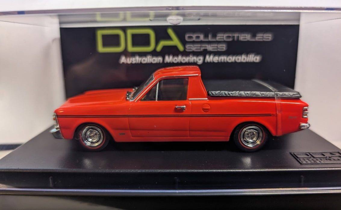 1971 Ford XY Ute, Vermillion Fire, 1:43 Scale Diecast Vehicle