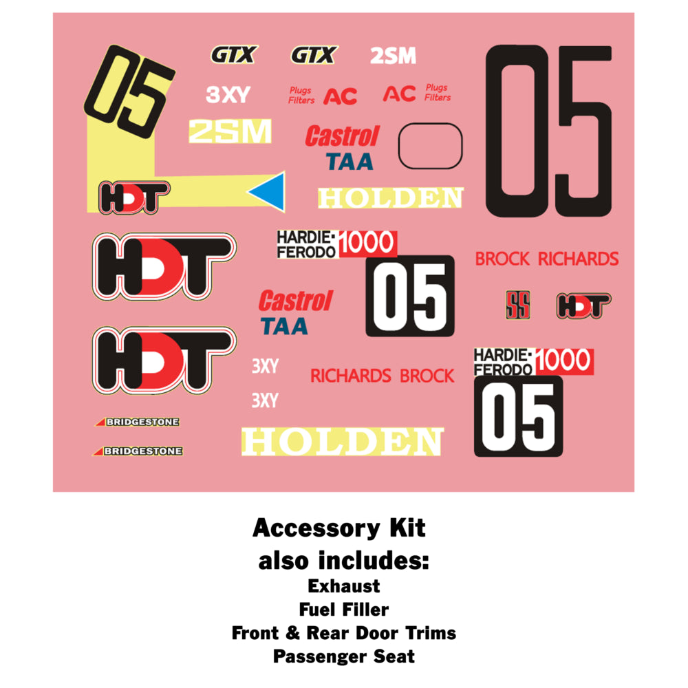 1979 Bathurst Winner Accessory Kit, 1:24 Scale Plastic Model Kit