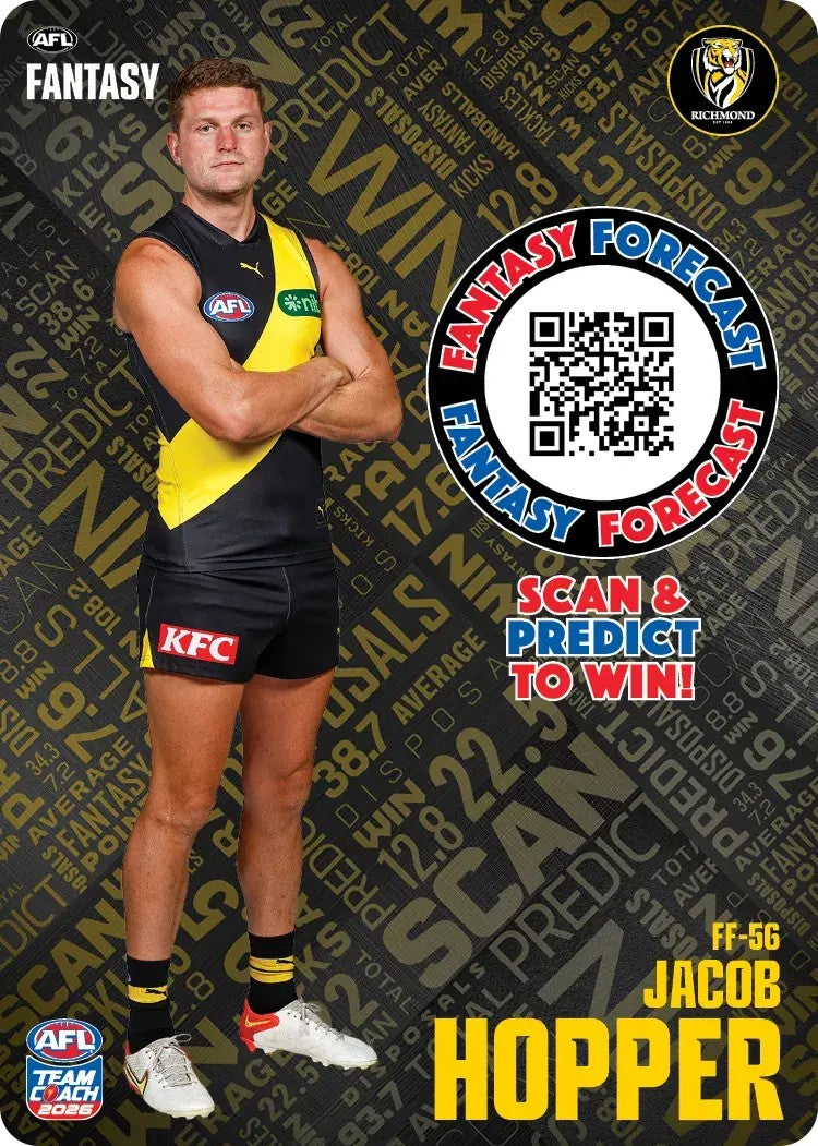 2026 Teamcoach AFL Fantasy Forecast - Cards 1 to 72 - Pick Your Card