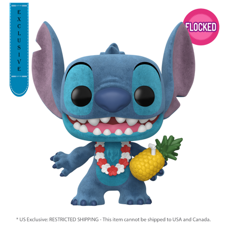 Lilo & Stitch - Luau Stitch US Exclusive Flocked Pop! Vinyl [RS]