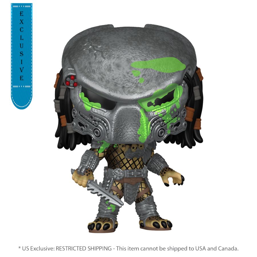 Alien Vs Predator: Requiem – Bull Predator (Battle Damaged) US Exclusive Glow Pop! Vinyl [RS]