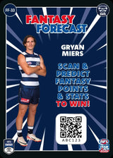 2025 Teamcoach AFL Fantasy Forecast - Cards 1 to 90 - Pick Your Card