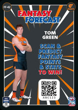 2025 Teamcoach AFL Fantasy Forecast - Cards 1 to 90 - Pick Your Card