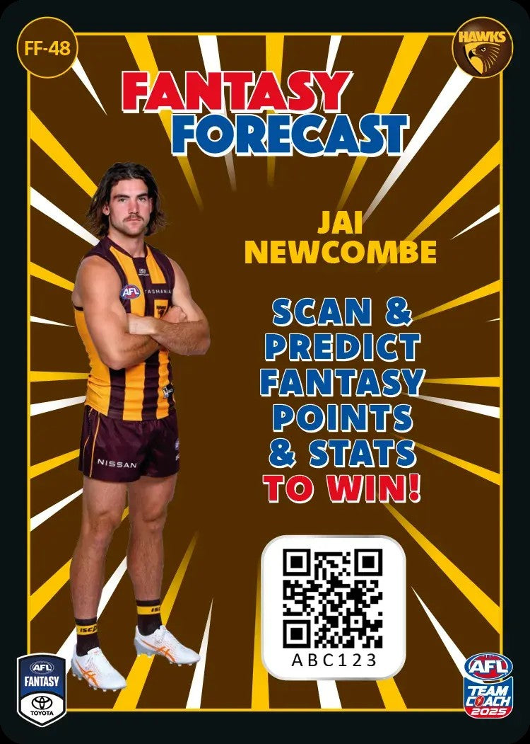 2025 Teamcoach AFL Fantasy Forecast - Cards 1 to 90 - Pick Your Card