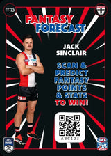 2025 Teamcoach AFL Fantasy Forecast - Cards 1 to 90 - Pick Your Card