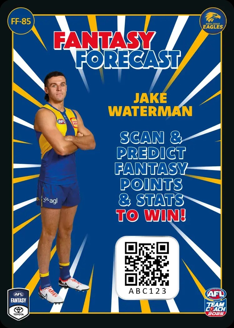 2025 Teamcoach AFL Fantasy Forecast - Cards 1 to 90 - Pick Your Card