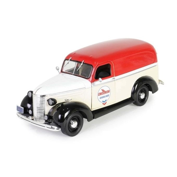 1939 Chevrolet Panel Truck, Chevron Gasoline, Running on Empty, 1:24 Scale Diecast Vehicle