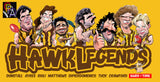 Hawthorn Hawks Player Legends Caricature Stubby Holders. Art by HarvTime.