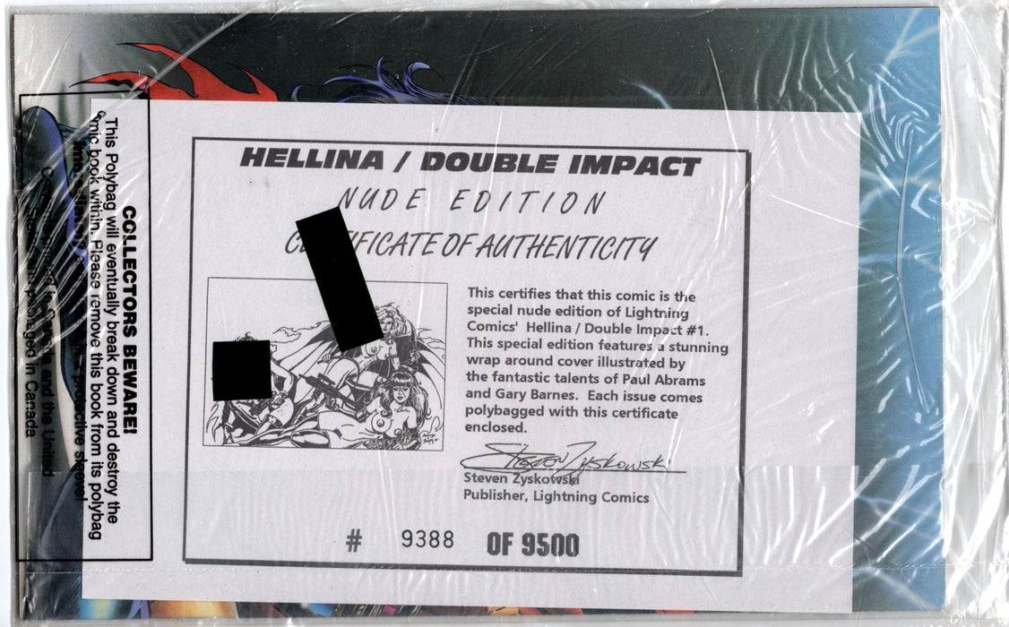 Hellina Double Impact #1 (1996) Nude Cover Comic
