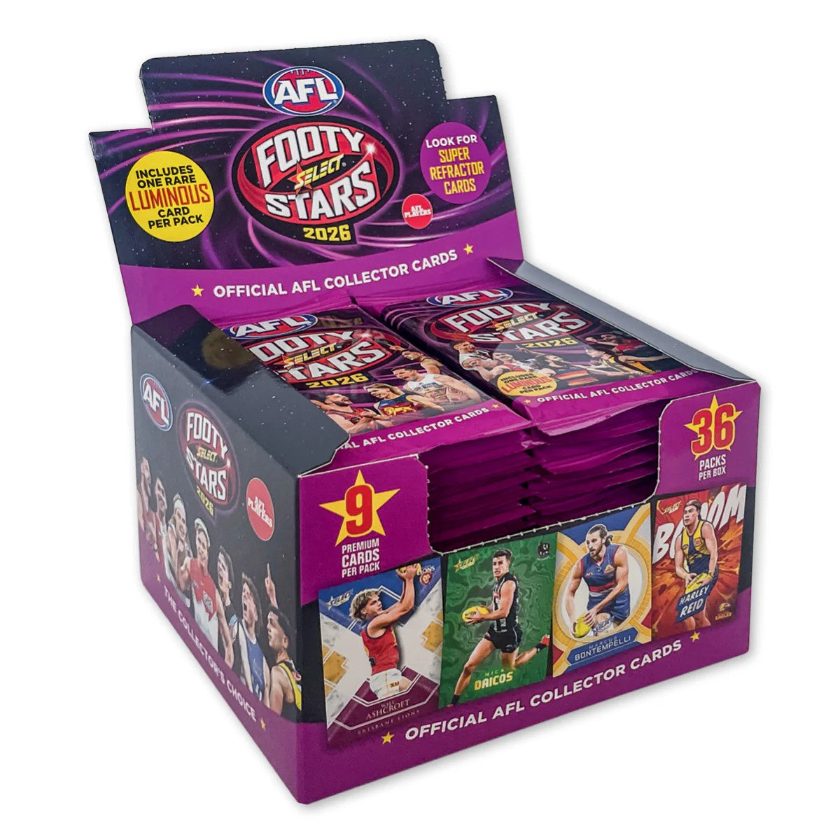 2026 Select AFL Footy Stars 36 pack Box - MAX 2 PER CUSTOMER