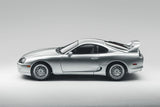 TOYOTA Supra (A80) Silver RHD, 1:18 Scale Diecast Car
