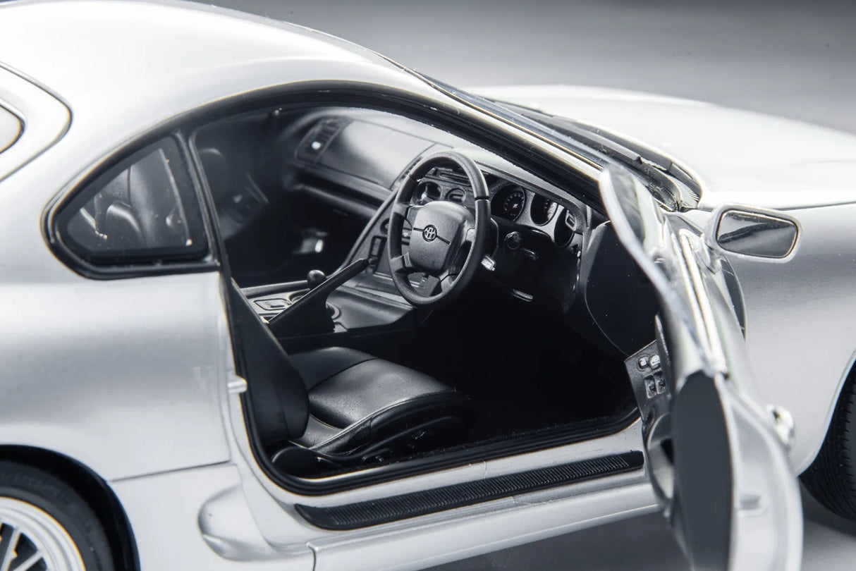 TOYOTA Supra (A80) Silver RHD, 1:18 Scale Diecast Car